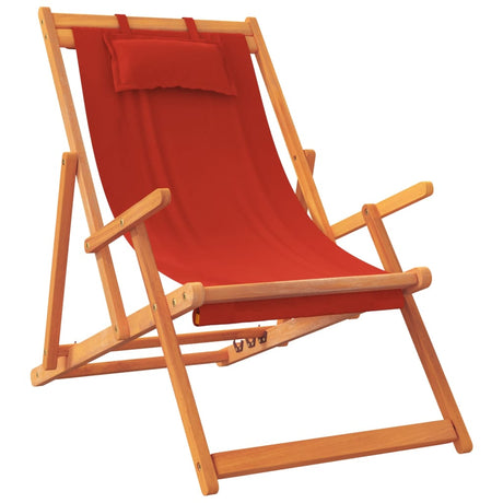 Vidaxl opklapbare stoelen, 2 stuks, rode stof
