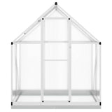 Vidaxl tuinkas met basisframe 169x114x202 cm aluminium zilverkleurig