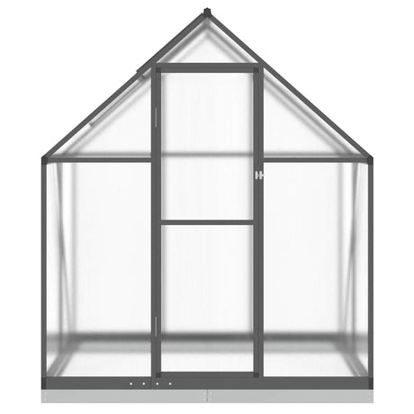 Vidaxl tuinkas met basisframe 169x114x202 cm aluminium antracietkleur