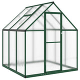 Vidaxl tuinkas met basisframe 169x169x195 cm aluminium groen