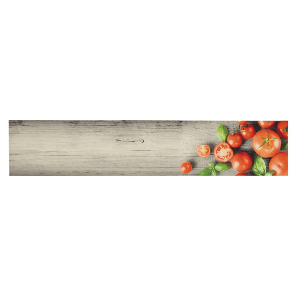 Vidaxl keukenmat wasbaar tomatenprint 60x300 cm fluweel