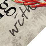 Vidaxl keukenmat wasbaar pepertekst 45x150 cm fluweel