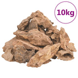 Vidaxl drakenstenen 10 kg 1-10 cm bruin