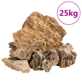 Vidaxl Dragon Stones 25 kg 5-30 cm brun