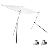 Vidaxl schaduwdoekset t-top 170x170x(113-182,5) cm wit