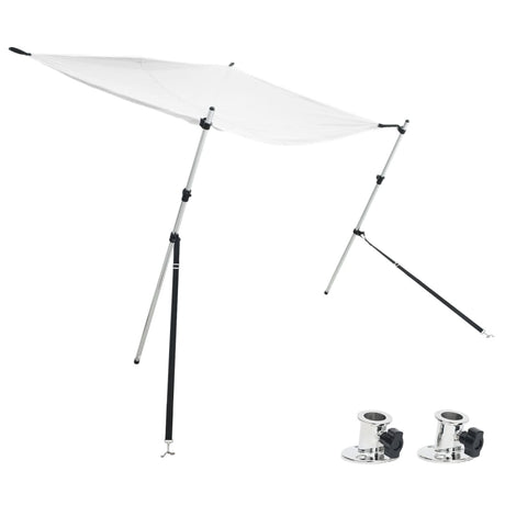 Vidaxl schaduwdoekset t-top 170x170x(113-182,5) cm wit