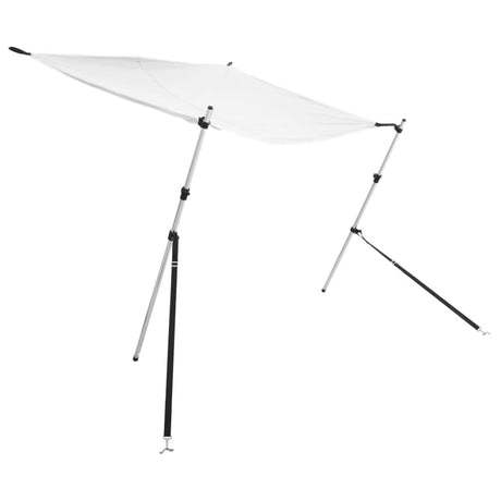 Vidaxl schaduwdoekset t-top 174x205x(115-194) cm wit