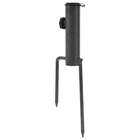 Vidaxl parasolstandaards met pennen 2 st 9x35 cm gegalvaniseerd staal