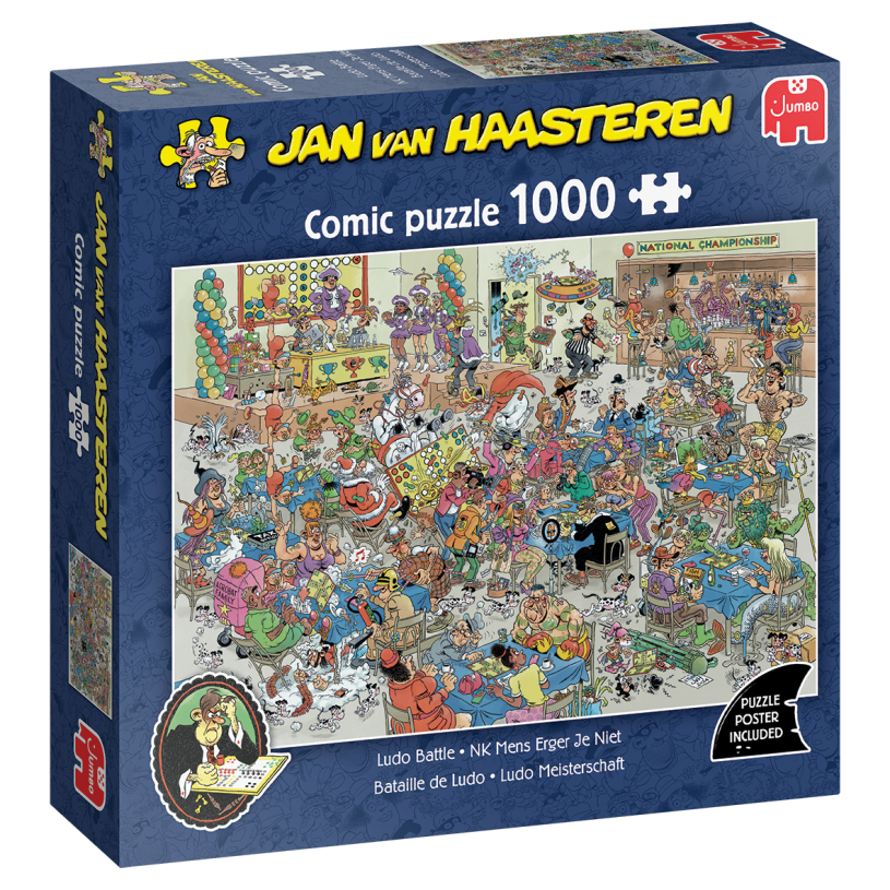 Jumbo puzzel 1000 st. jvh nk mens erger je niet