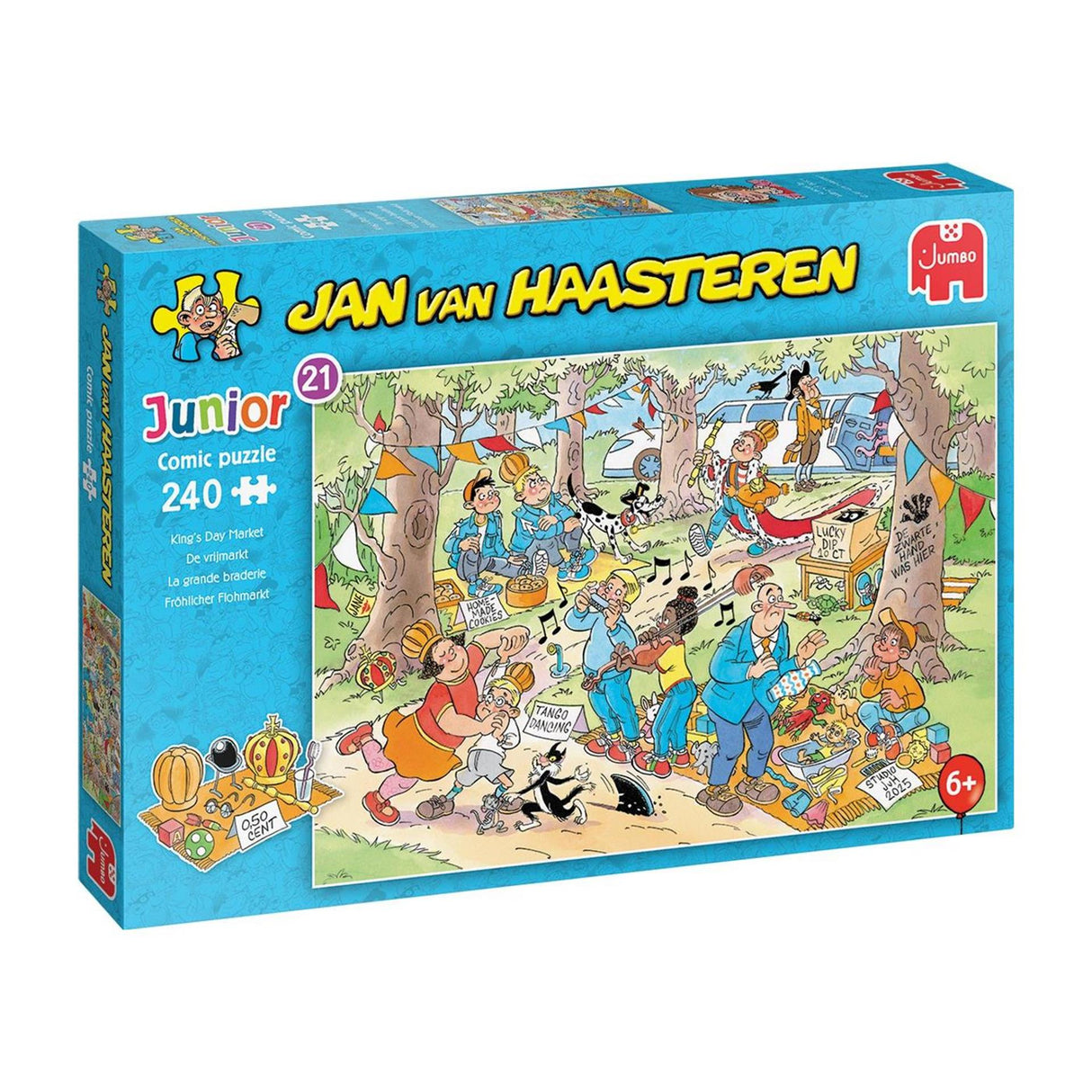 Jumbo jan van haasteren junior puzzel 21 de vrijmarkt 240 stukjes