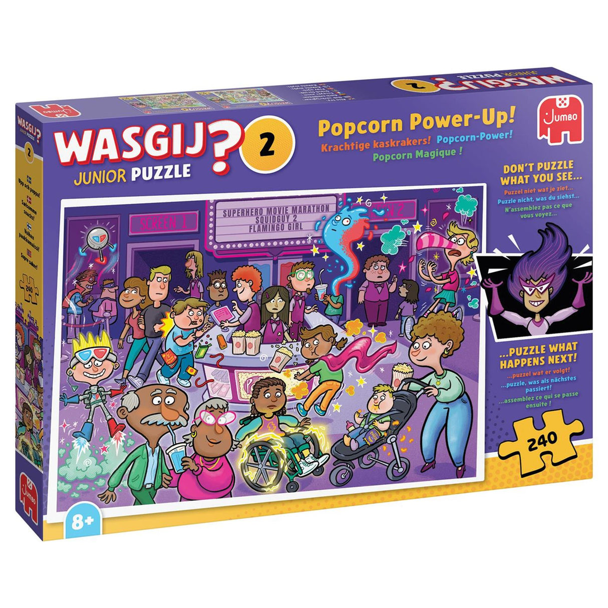 Jumbo wasgij puzzel junior 2 popcorn power 240 stukjes