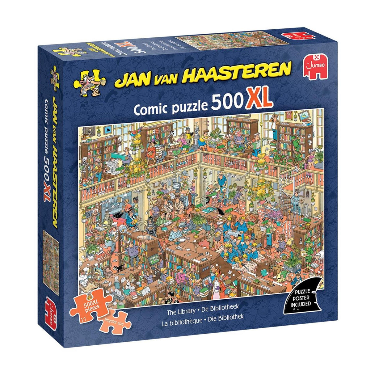 Jumbo jan van haasteren puzzel 500 bibliotheek xl stukjes
