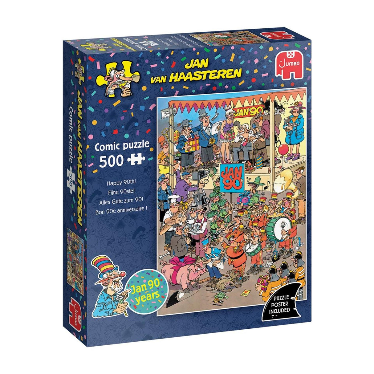 Jumbo jan van haasteren puzzel fijne 90ste 500 stukjes