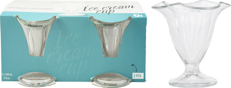 Ijsccoupe glas 150ml set 2 stuks