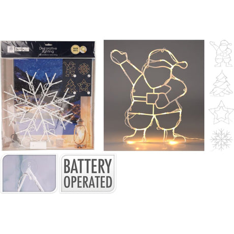 Excellent houseware kerstfiguur 24led warm wit verschillende uitvoeringen