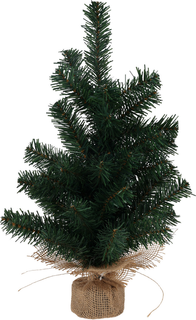 Kerstboom jute groen 45cm