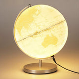 Overige merken wereldbol met licht 26x25x31 cm wit goud