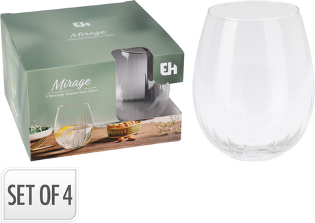 Waterglas mirage set 44cl 4 stuks