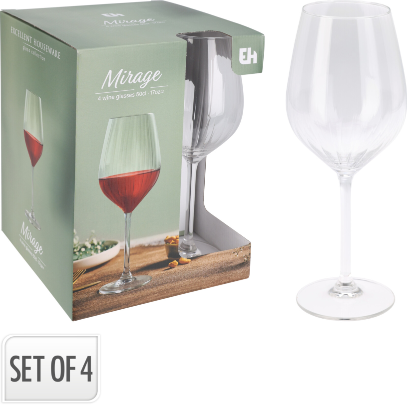 Wijnglas mirage set 50cl 4 stuks