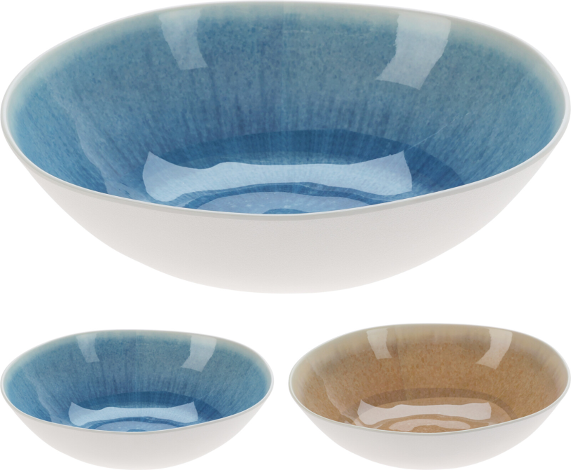Melamine servies beach - schaal 300x90mm assorti