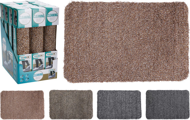 Schoonloopmat 70x45cm 4 assorti kleur