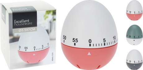 Eierwekker 3 assorti kleur