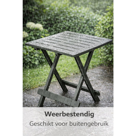 Pro garden campingtafel 50x43x43 saliegroen kunststof