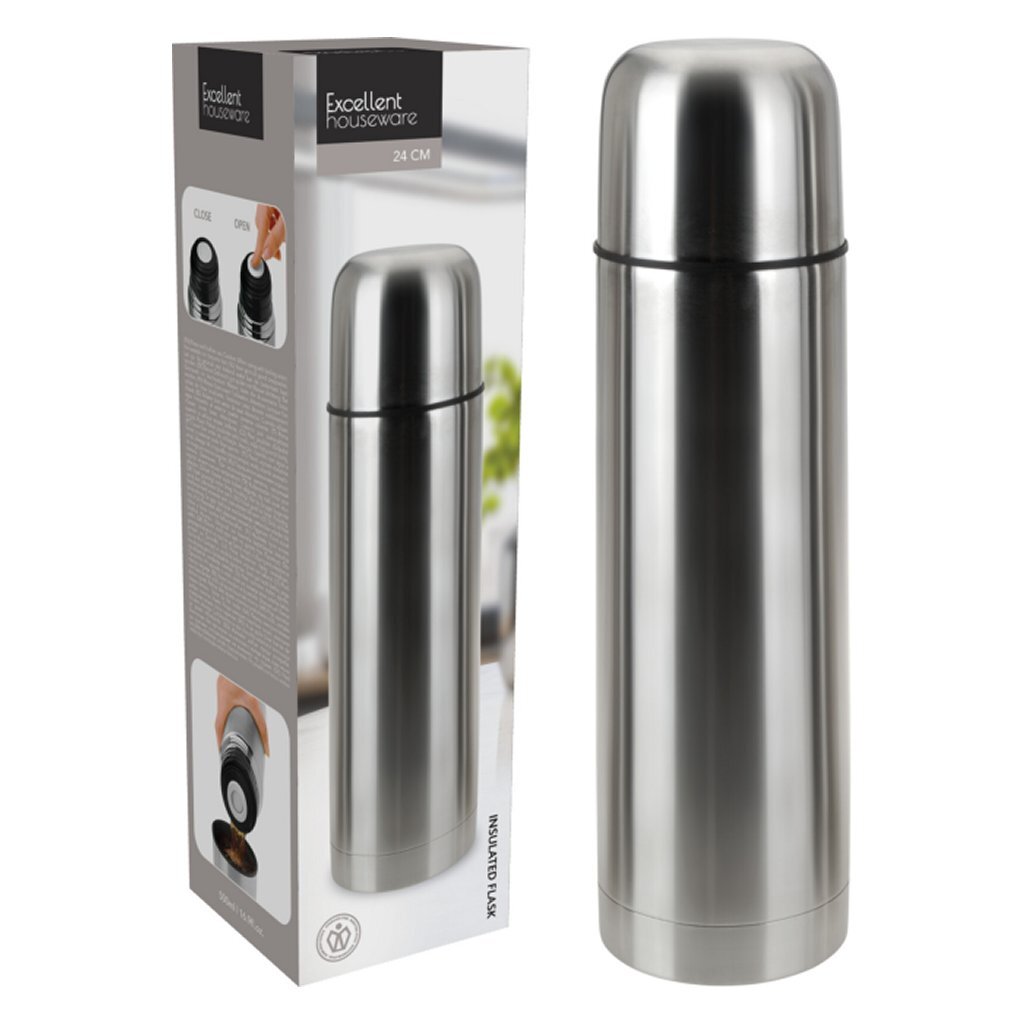 Excellent houseware isolatiekan bullet 0.50l rvs