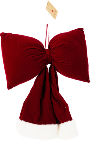 Stoffen strik 37x29cm - rood