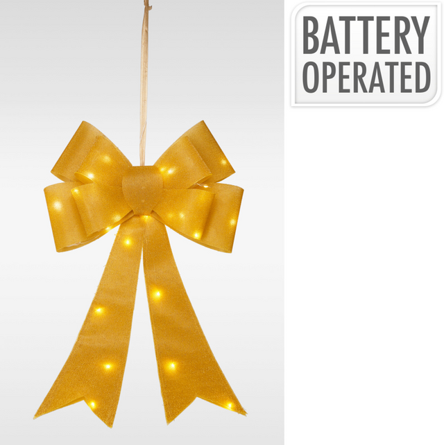 Strik met led 61cm goud