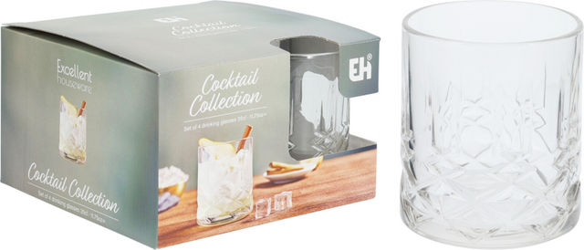 Cocktail collection drinkglas 35cl 4 stuks
