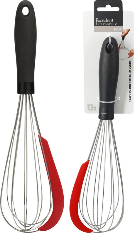 Garde rvs met silicone schraper