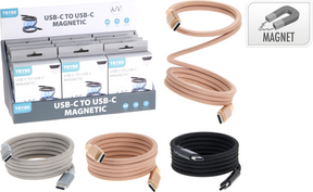 Trybe oplaadkabel usb-c usb-c 1m magnetisch