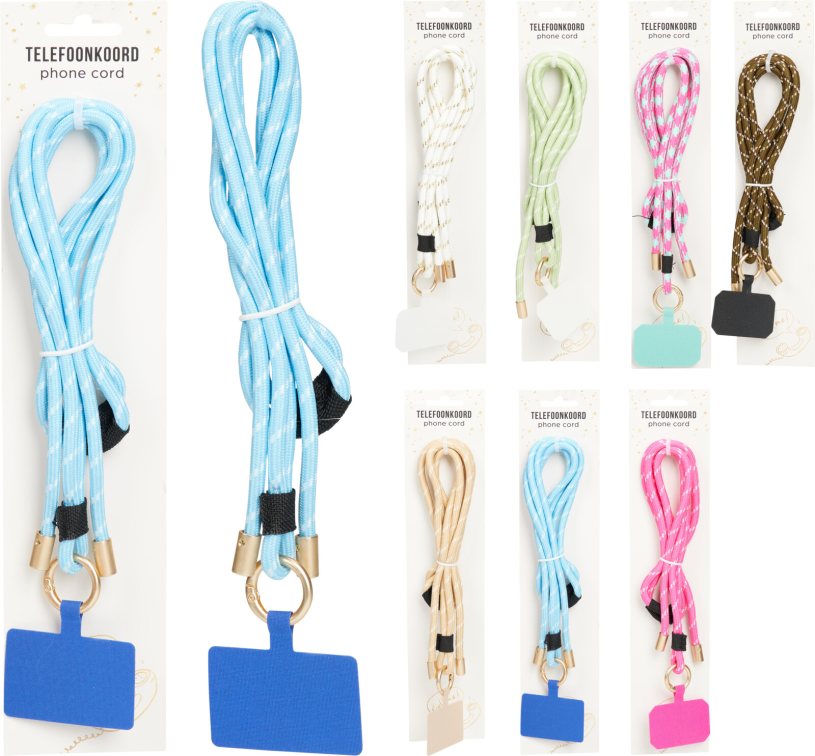 Telefoonkoord 156cm assorti
