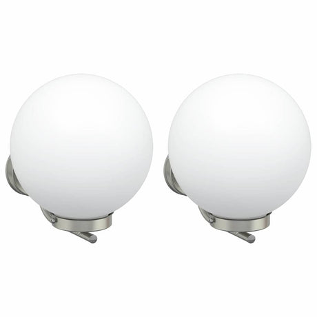Vidaxl buiten wandlamp 2 pcs zilver 29 x 25 x 33 cm