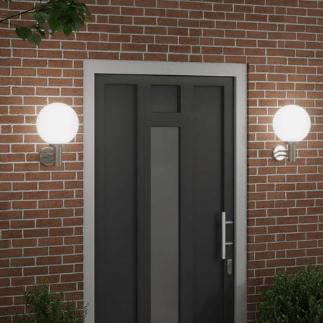 Vidaxl buiten wandlamp 2 pcs zilver 28 x 25 x 38 cm