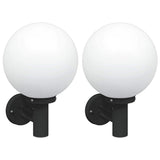 Vidaxl buiten wandlamp 2 pcs zwart 28 x 25 x 38 cm