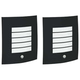 Vidaxl buiten wandlamp 2 pcs zwart 23.5 x 9 x 26 cm