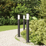 Vidaxl bolderverlichting met sensor 3 stuks 80 cm rvs ip44