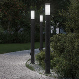 Vidaxl bolderverlichting met sensor en stopcontact 3 stuks 110 cm