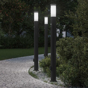 Vidaxl bolderverlichting met sensor en stopcontact 3 stuks 110 cm