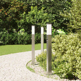 Vidaxl bolderverlichting met sensor 3 stuks 80 cm rvs ip44