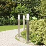 Vidaxl bolderverlichting met sensor 3 stuks 80 cm rvs ip44