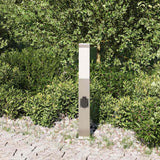 Vidaxl bolderarmatuur met stopcontact 50 cm rvs ip44