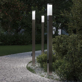 Vidaxl bolderverlichting met sensor en stopcontact 3 stuks 110 cm