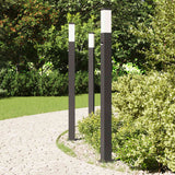 Vidaxl bolderverlichting met sensor 3 stuks 110 cm zwart ip44