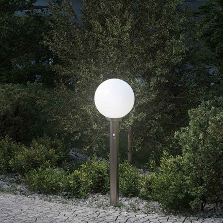 Vidaxl bolderverlichting met sensor 80 cm rvs ip44