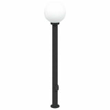 Vidaxl bolderarmatuur met stopcontact 120 cm zwart ip44