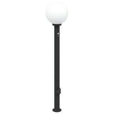 Vidaxl bolderarmatuur met sensor en stopcontact 120 cm zwart ip44
