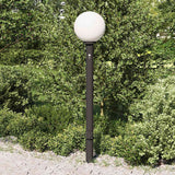 Vidaxl bolderarmatuur met sensor en stopcontact 120 cm zwart ip44